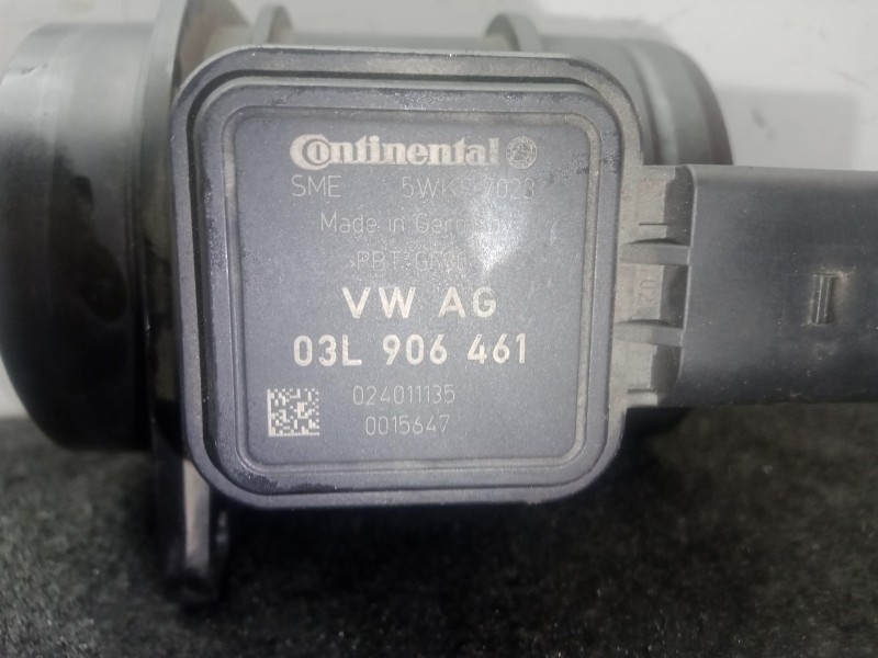 Recambio de caudalimetro para volkswagen polo (6r1) 1.6 tdi referencia OEM IAM 03L906461 - 5WK97023 3 PINES CONTINENTAL