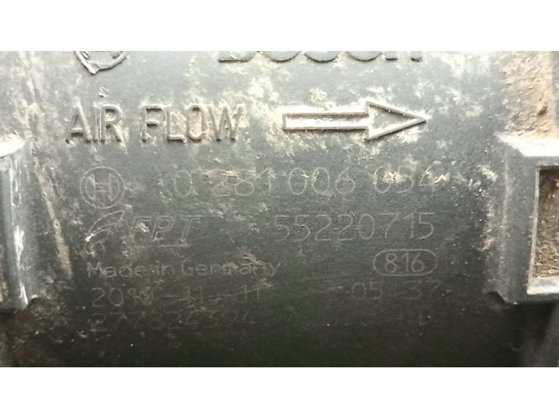 Recambio de caudalimetro para peugeot bipper tepee 1.3 hdi 75 referencia OEM IAM F00C2G8003 BOSCH 4.PINES