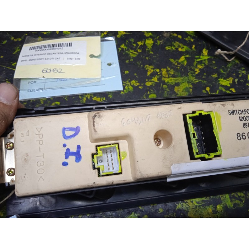Recambio de maneta interior delantera izquierda para opel monterey 3.0 dti cat referencia OEM IAM   