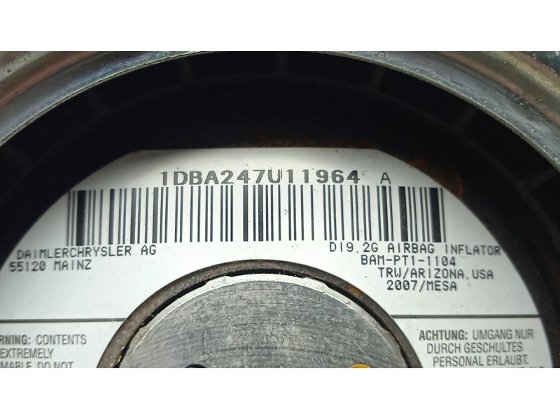 Recambio de airbag delantero izquierdo para jeep cherokee (kk) 2.8 crd 4x4 referencia OEM IAM 1DBA247U11964 - 34027938C  