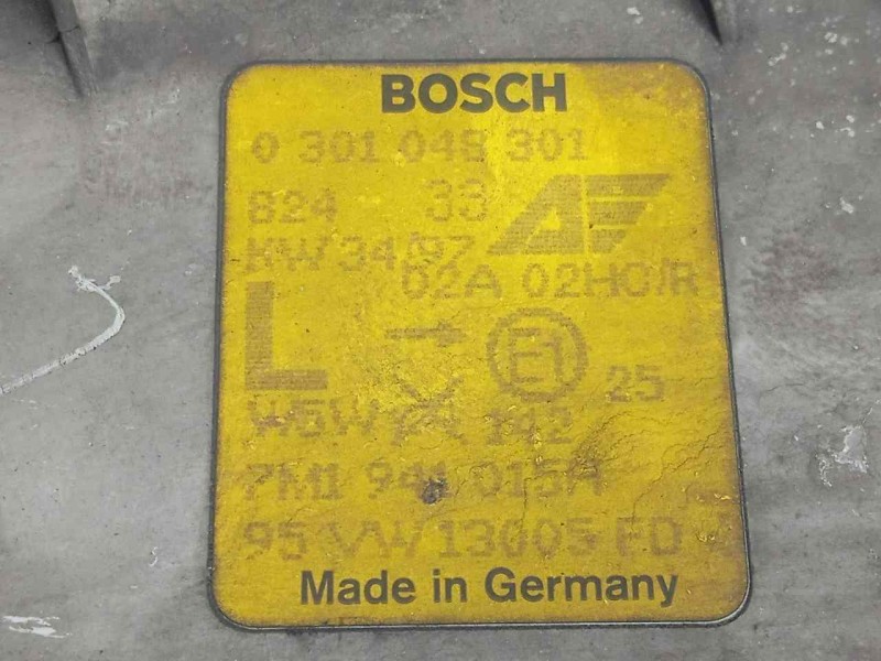 Recambio de faro izquierdo para volkswagen sharan (7m8) 1.9 tdi referencia OEM IAM 0301048301-7M1941015A 96-00 