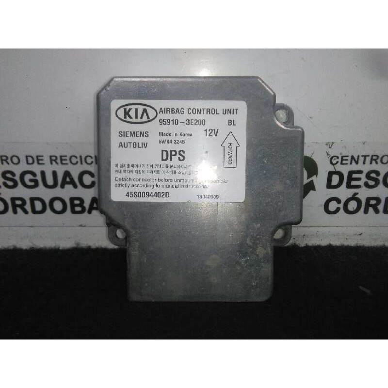 Recambio de centralita airbag para kia sorento 2.5 crdi referencia OEM IAM 5WK43245-959103E200 SIEMENS - AUTOLIV 