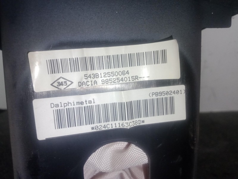 Recambio de airbag delantero derecho para dacia duster (hs_) 1.5 dci (hsaj) referencia OEM IAM 985254015R - 543B12550064  