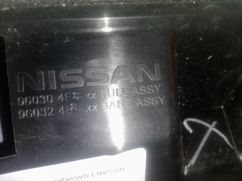 Recambio de aleron trasero para nissan qashqai ii (j11, j11_) 1.5 dci referencia OEM IAM 30S40156668 - 960304ES  BLANCO