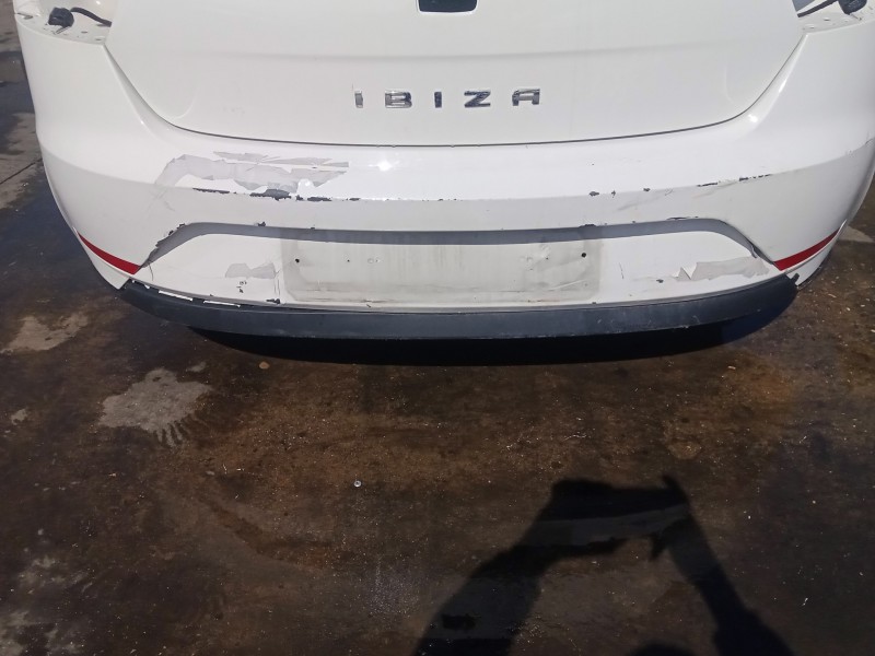 Recambio de paragolpes trasero para seat ibiza (6j5) 1.2 tdi referencia OEM IAM  PARA PINTAR, PINTURA LEVANTADA 
