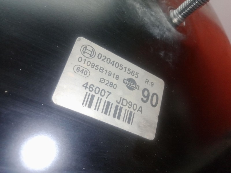 Recambio de servofreno para nissan qashqai i (j10, nj10) 2.0 dci referencia OEM IAM 0204051565 - 46007JD90A  BOSCH