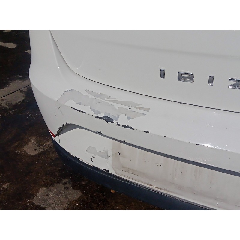 Recambio de paragolpes trasero para seat ibiza (6j5) 1.2 tdi referencia OEM IAM  PARA PINTAR, PINTURA LEVANTADA 