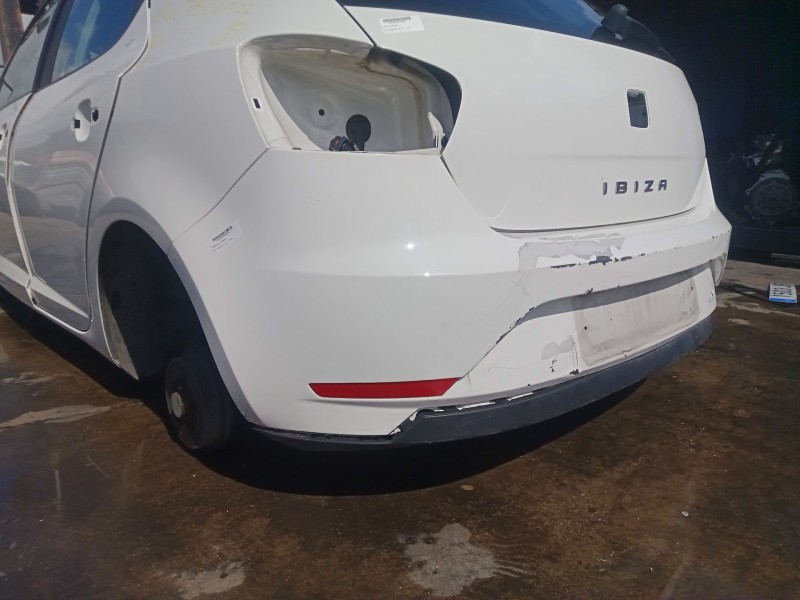 Recambio de paragolpes trasero para seat ibiza (6j5) 1.2 tdi referencia OEM IAM  PARA PINTAR, PINTURA LEVANTADA 