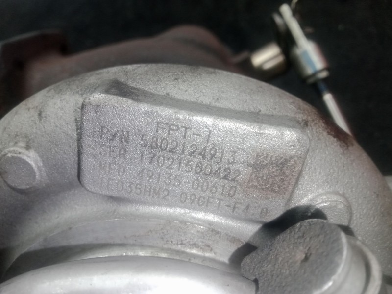 Recambio de turbocompresor para iveco daily vi furgoneta 33s12, 35s12, 35c12 referencia OEM IAM 5802124913 - 17021500422 - 49135