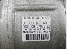 Recambio de compresor aire acondicionado para audi a4 b7 (8ec) 2.0 referencia OEM IAM 8E0260805BF - JP6SEU14CND1   2