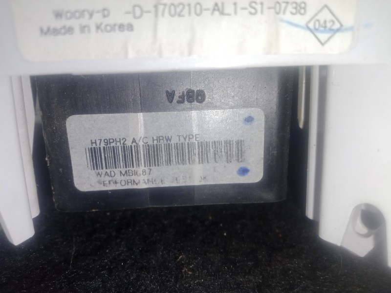 Recambio de mando calefaccion / aire acondicionado para dacia duster (hs_) 1.5 dci (hsmc) referencia OEM IAM N112381J VALEO 