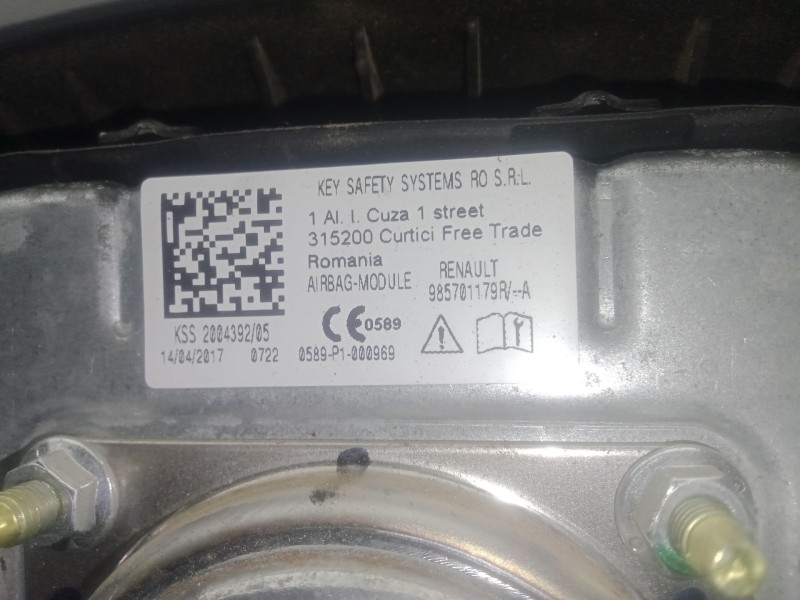 Recambio de airbag delantero izquierdo para dacia duster (hs_) 1.5 dci (hsmc) referencia OEM IAM 985701179RA  