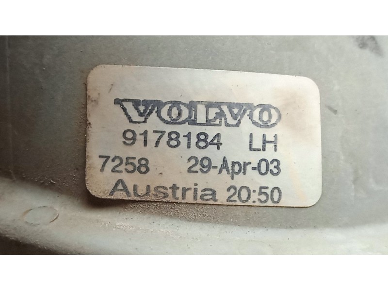Recambio de faro antiniebla izquierdo para volvo s60 i (384) d5 referencia OEM IAM 9178184 2.PINES 