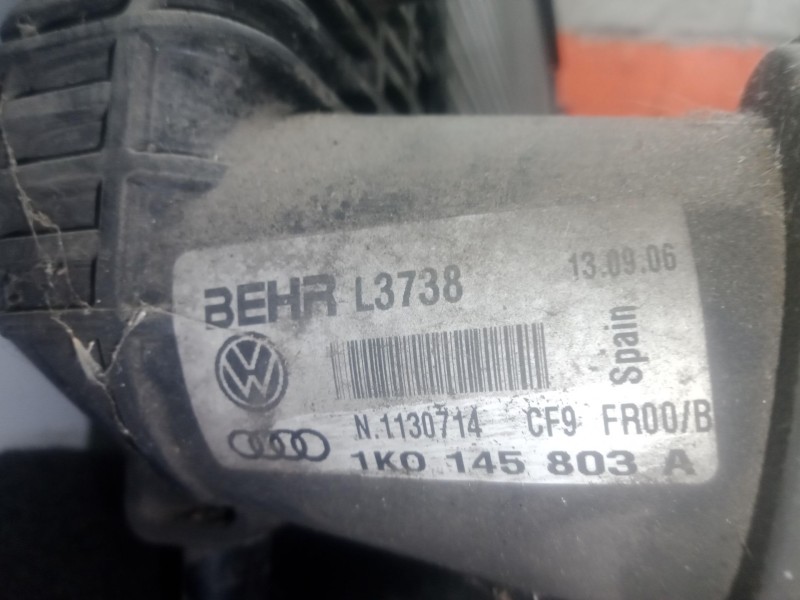 Recambio de intercooler para seat leon (1p1) 1.9 tdi referencia OEM IAM 1K0145803A BEHR 