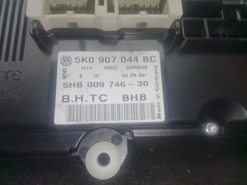 Recambio de mando climatizador para volkswagen golf vi (5k1) 1.6 tdi referencia OEM IAM 5K0907044BC  