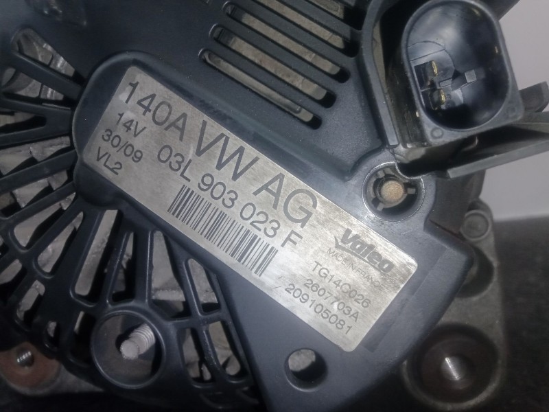 Recambio de alternador para volkswagen golf vi (5k1) 1.6 tdi referencia OEM IAM 03L903023F - TG14C026 VALEO 