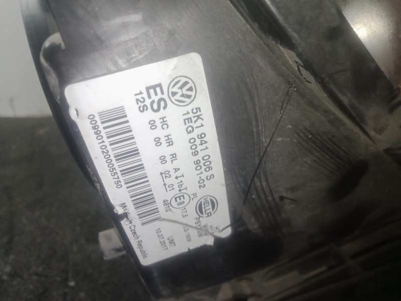 Recambio de faro derecho para volkswagen golf vi (5k1) 1.6 tdi referencia OEM IAM 5K1941006S - 1EG00990102 HELLA 