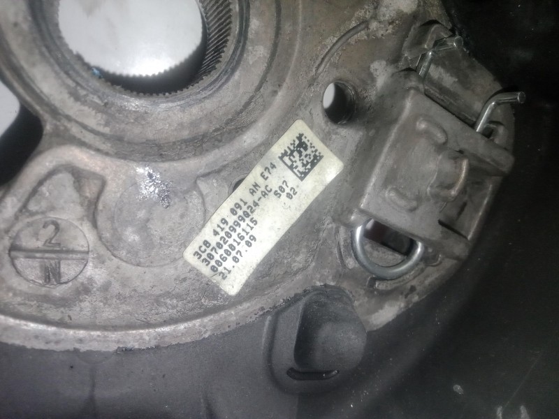 Recambio de volante para volkswagen golf vi (5k1) 1.6 tdi referencia OEM IAM 3C8419091AN - 0060016115  