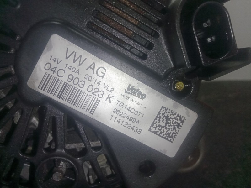 Recambio de alternador para audi a3 limousine (8vs, 8vm) 1.4 tsi referencia OEM IAM 04C903023K - TG14C071 VALEO 