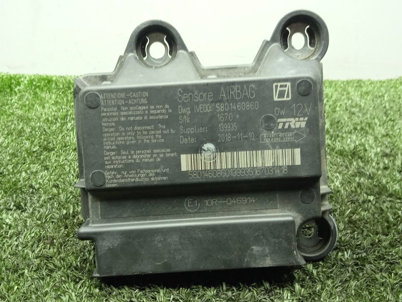 Recambio de centralita airbag para iveco daily vi furgoneta 33s14, 35s14, 35c14 referencia OEM IAM 5801460860 - 139935  TRW