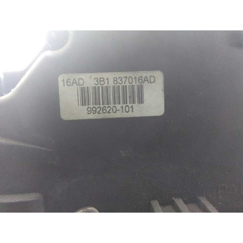 Recambio de cerradura puerta delantera derecha para skoda superb (3u4) 1.9 tdi referencia OEM IAM 3B1837016B CONECTOR.NEGRO ELEC