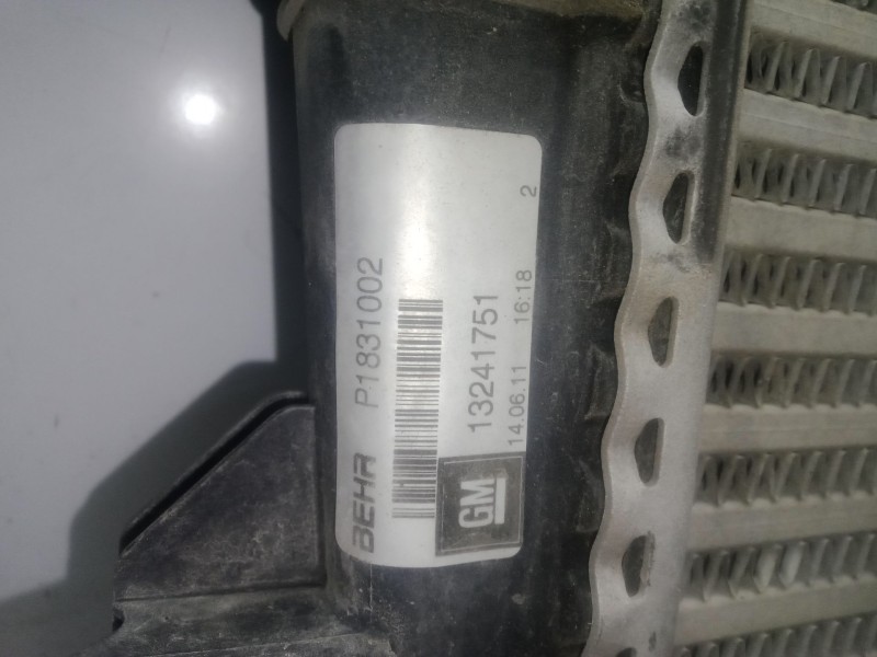 Recambio de intercooler para opel insignia a (g09) 2.0 cdti (68) referencia OEM IAM P1831002 - 13241751 BEHR 