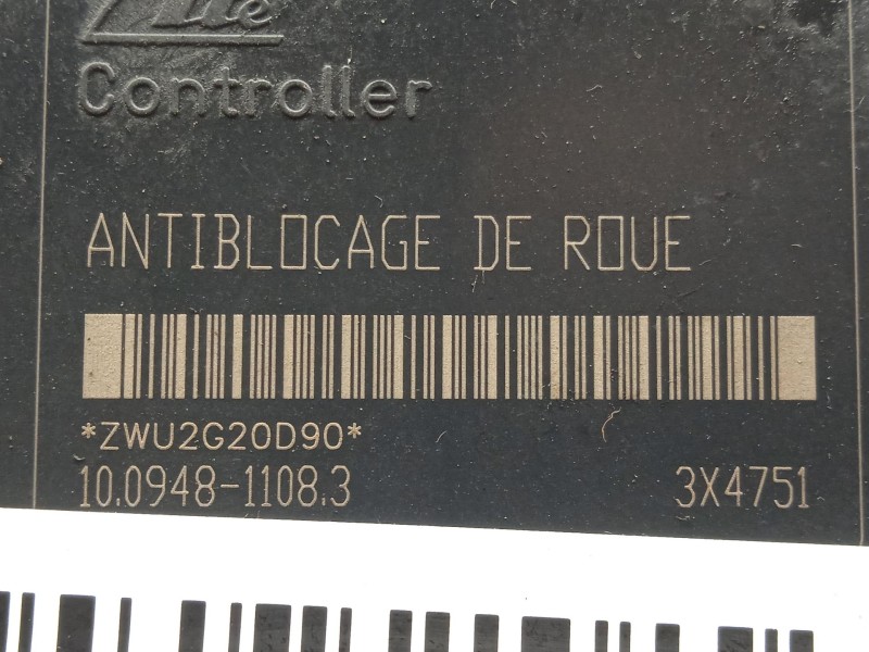 Recambio de abs para peugeot 206 sw (2e/k) 1.6 16v referencia OEM IAM 10094811083 - 9632539480  ATE