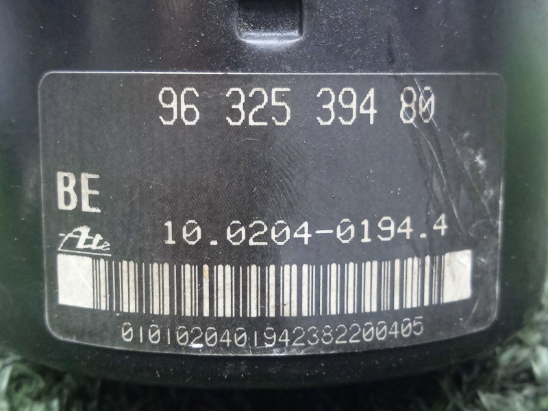 Recambio de abs para peugeot 206 sw (2e/k) 1.6 16v referencia OEM IAM 10094811083 - 9632539480  ATE