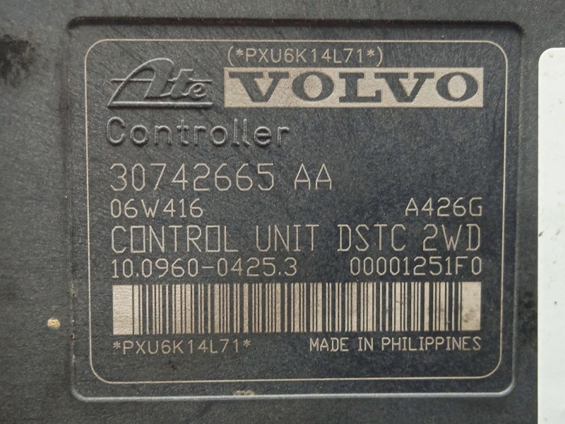 Recambio de abs para volvo s40 ii (544) 2.0 d referencia OEM IAM 30742654 - 307426665AA - 06W416  ATE
