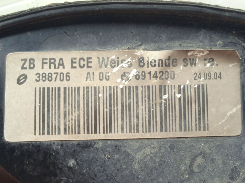 Recambio de piloto delantero derecho para bmw 3 touring (e46) 320 d referencia OEM IAM 6914200 2.PINES DEPO