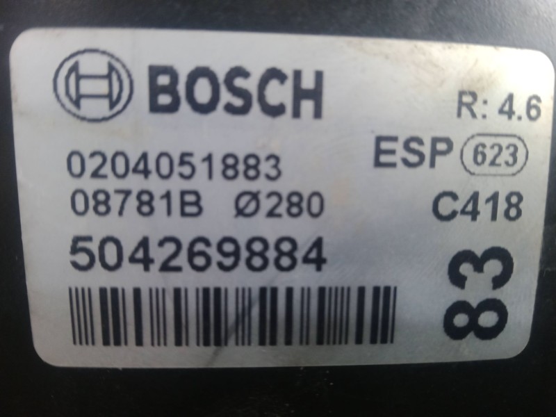 Recambio de servofreno para iveco daily vi furgoneta 33s16, 35s16, 35c16, 40c16, 50c16 referencia OEM IAM 0204051883 - 08781B - 
