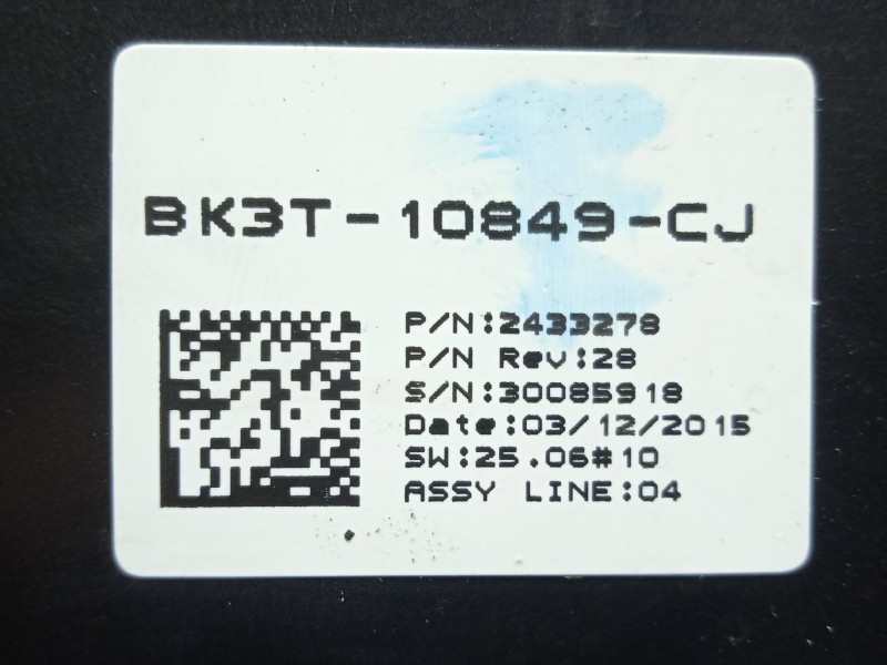 Recambio de cuadro instrumentos para ford transit custom v362 autobús (f3) 2.2 tdci referencia OEM IAM BK3T10849CJ 1.CONECTOR 