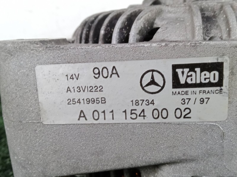 Recambio de alternador para mercedes-benz clase c (w202) c 250 turbo-d (202.128) referencia OEM IAM A0111540002 90.AH - 6.CANALE