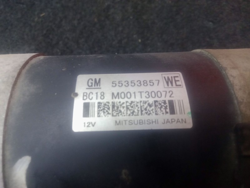 Recambio de motor arranque para opel insignia a (g09) 2.0 cdti (68) referencia OEM IAM 55353857 - M001T30072  