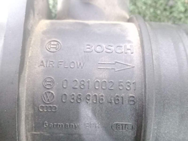 Recambio de caudalimetro para volkswagen passat b6 (3c2) 1.9 tdi referencia OEM IAM 0281002531 - 038906461B 5.PINES 