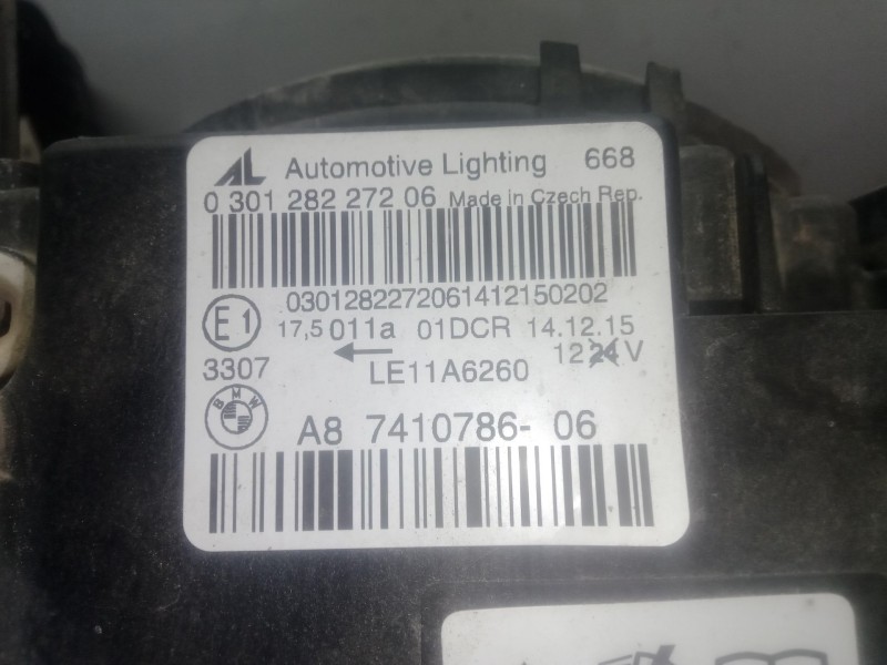 Recambio de faro derecho para bmw 4 descapotable (f33, f83) 420 d referencia OEM IAM 030128227206 - A8741078606 - LE11A6260  
