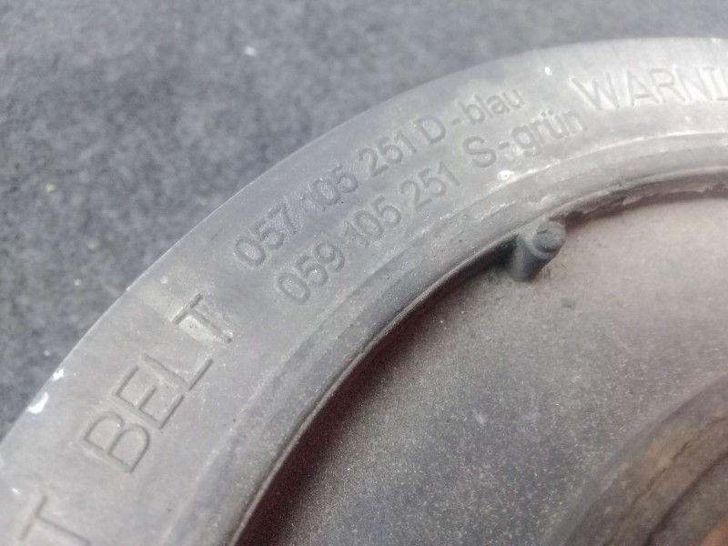 Recambio de polea cigueñal para audi a6 c6 (4f2) 3.0 tdi quattro referencia OEM IAM 057105251D - 059105251S  