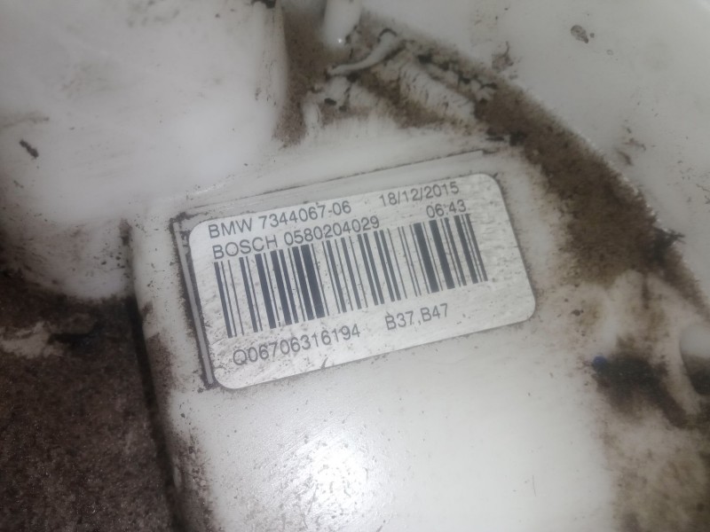 Recambio de aforador para bmw 4 descapotable (f33, f83) 420 d referencia OEM IAM 734406706 - 0580204029  