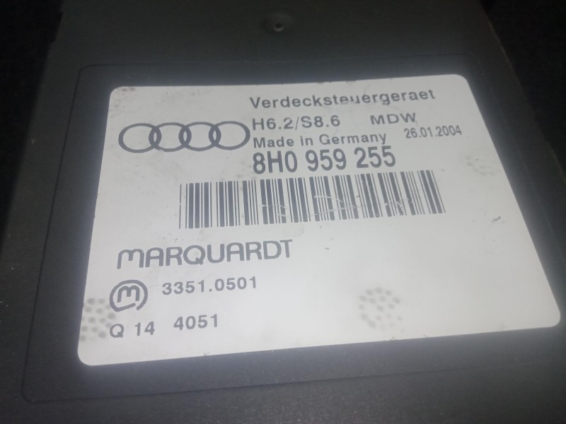 Recambio de modulo electronico para audi a4 b6 descapotable (8h7) 2.5 tdi referencia OEM IAM 8H0959255  