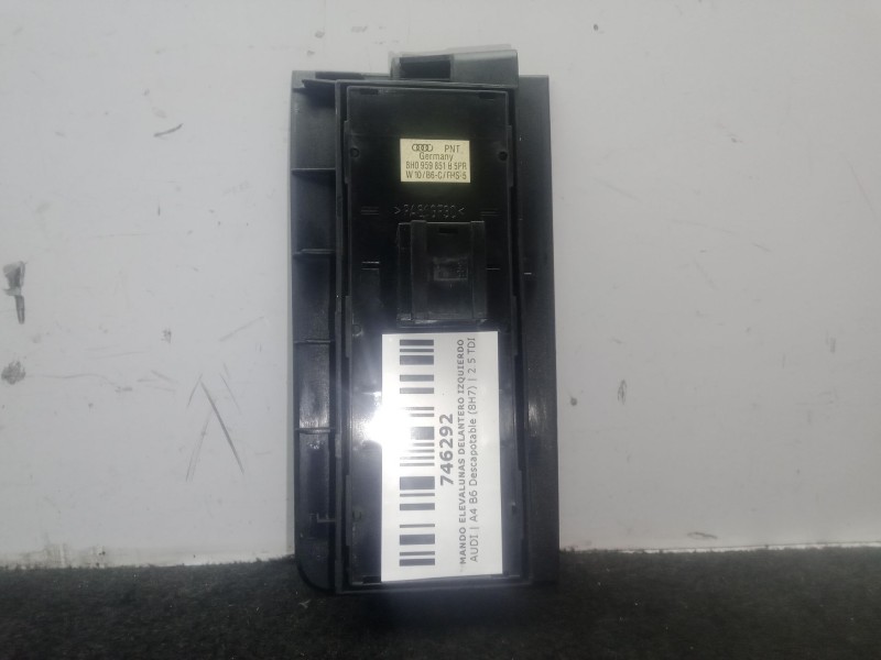 Recambio de mando elevalunas delantero izquierdo para audi a4 b6 descapotable (8h7) 2.5 tdi referencia OEM IAM 8H0959851B  