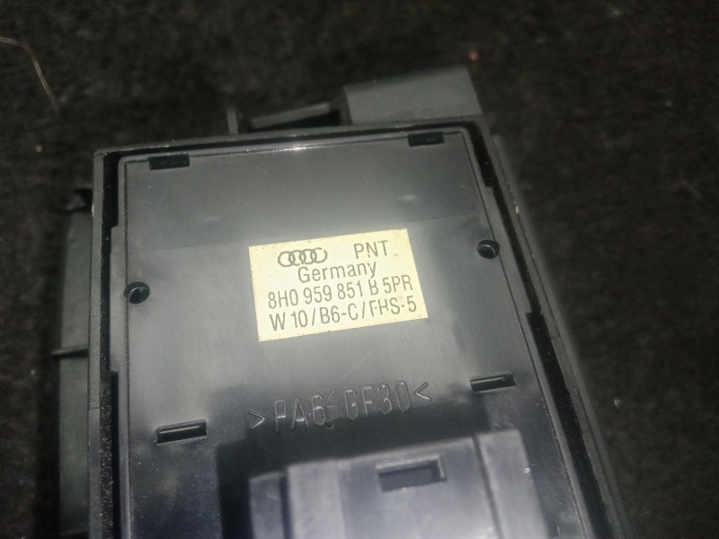 Recambio de mando elevalunas delantero izquierdo para audi a4 b6 descapotable (8h7) 2.5 tdi referencia OEM IAM 8H0959851B  