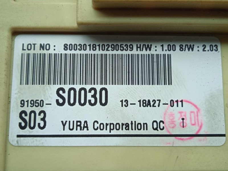 Recambio de caja reles / fusibles para hyundai i30 fastback (pde, pden) 2.0 n referencia OEM IAM 91950S0030  