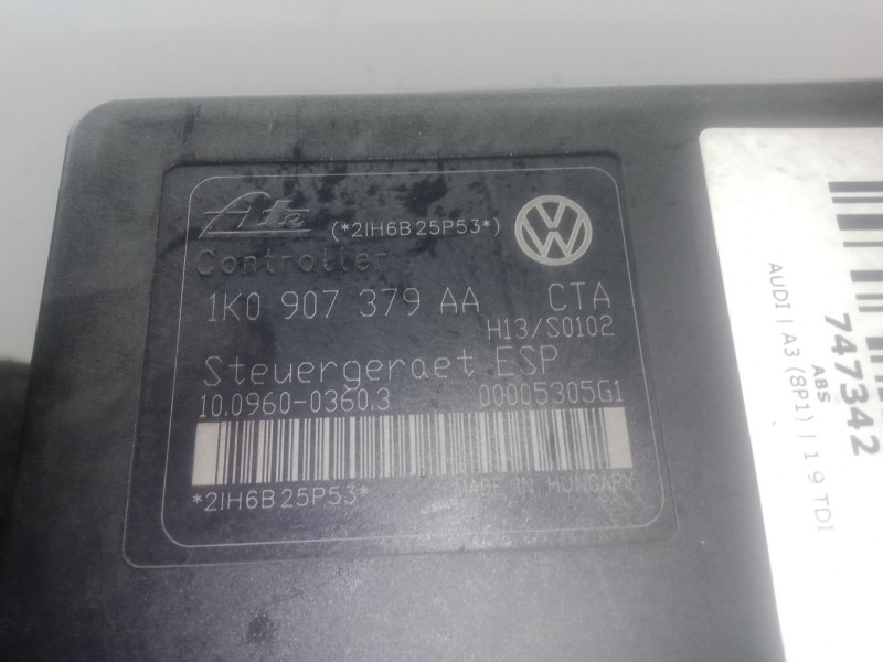 Recambio de abs para audi a3 (8p1) 2.0 tdi 16v referencia OEM IAM 1K0907379AA  