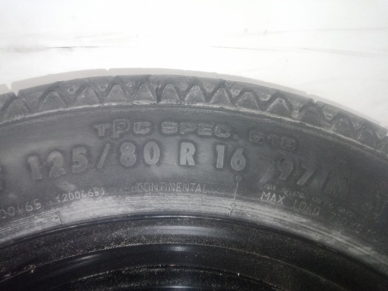 Recambio de neumatico repuesto para opel insignia a (g09) 2.0 cdti (68) referencia OEM IAM T125/80R16 CONTINENTAL 