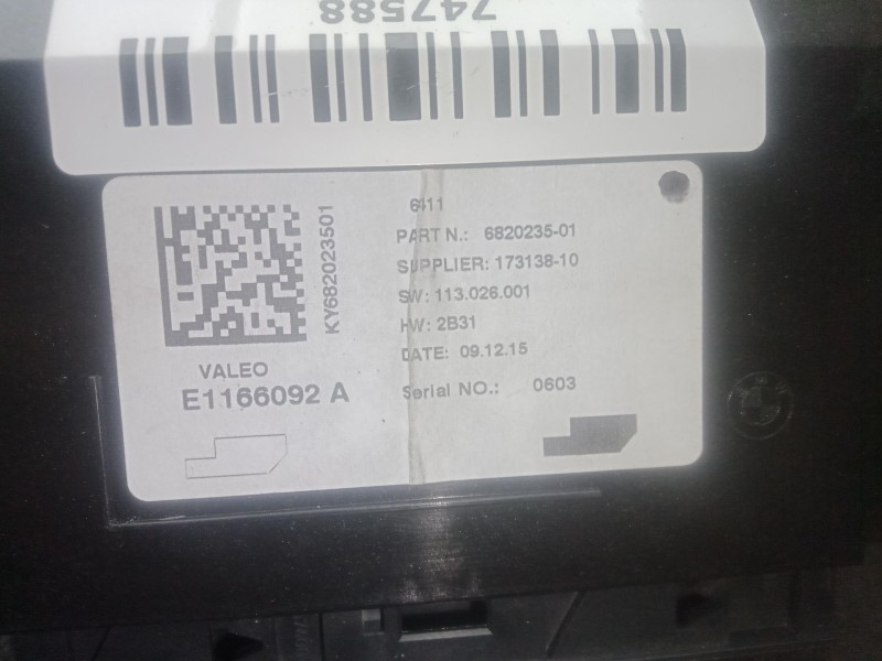 Recambio de modulo electronico para bmw 4 descapotable (f33, f83) 420 d referencia OEM IAM 6411 - 682023501 - 17313810113026001 