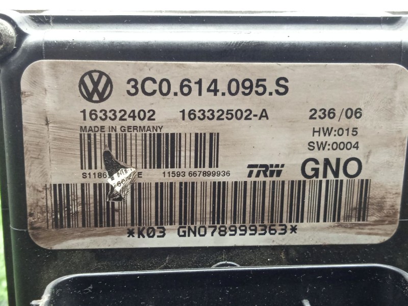 Recambio de abs para volkswagen passat b6 (3c2) 1.9 tdi referencia OEM IAM 3C0614095S  TRW