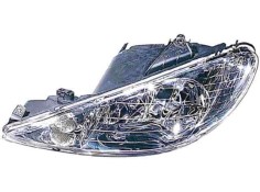 Recambio de faro izquierdo para peugeot 206 berlina referencia OEM IAM 11544003 - 6205S9 TRANSPARENTE H7+H7 - NUEVO
