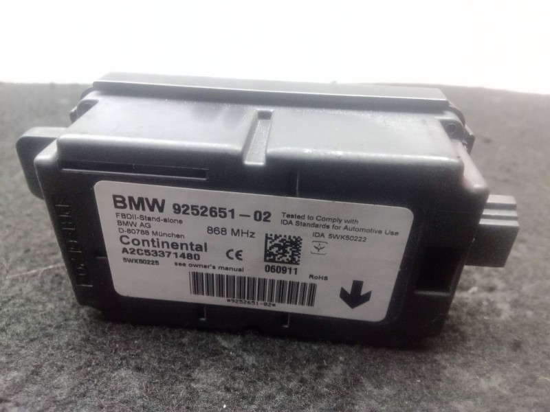 Recambio de modulo electronico para bmw 1 (f20) 116 d referencia OEM IAM 925265102 - A2C53371480 - 5WK50225 CONTINENTAL 