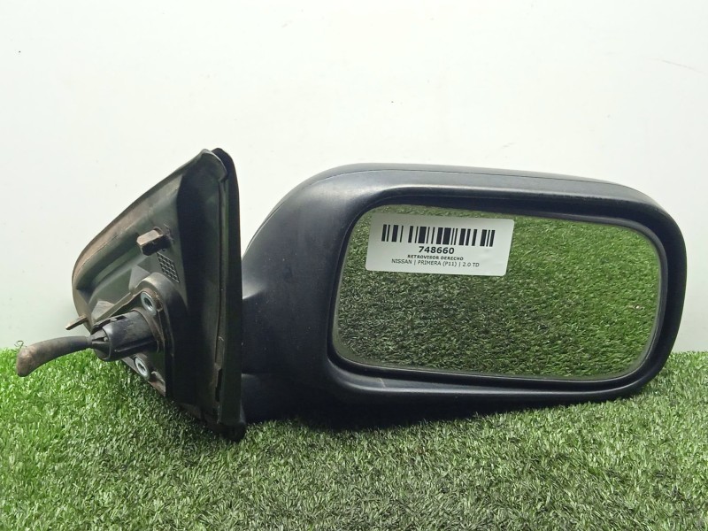 Recambio de retrovisor derecho para nissan primera (p11) 2.0 td referencia OEM IAM 015334 MANUAL NEGRO