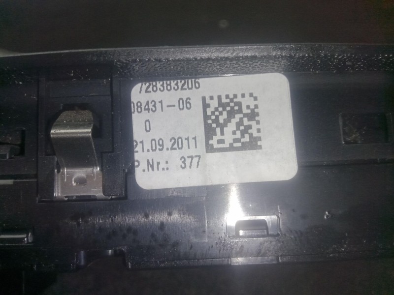 Recambio de mando elevalunas delantero izquierdo para bmw 1 (f20) 116 d referencia OEM IAM 920810901 - 728383206 ALPS 